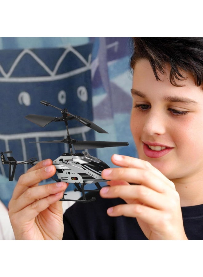 Silverlit طائرة درون سيلفرليت سكاي أورورا للأطفال من 8 سنوات فما فوق مع جهاز تحكم عن بعد 3 قنوات بالأشعة تحت الحمراء، مثبت جيروسكوب، أضواء خلفية LED؛ طائرة درون قابلة لإعادة الشحن - Image 4